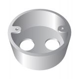 20mm 2 Hole BZP Conduit Loop In Box